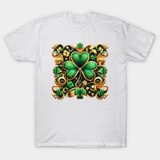 Green And Gold Shamrock T-Shirt